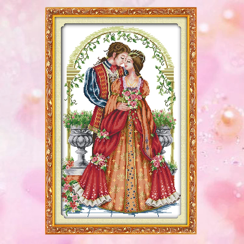 JoySunday count crossstitch романтическая любовь навсегда романтика DMC14CT11CTcotton вышивка
