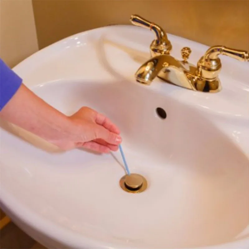 12/set Sani and Sticks Oil Decontamination The Kitchen Toilet Bathtub Drain Cleaner Sewer Cleaning Rod Convenient Hair Clear |