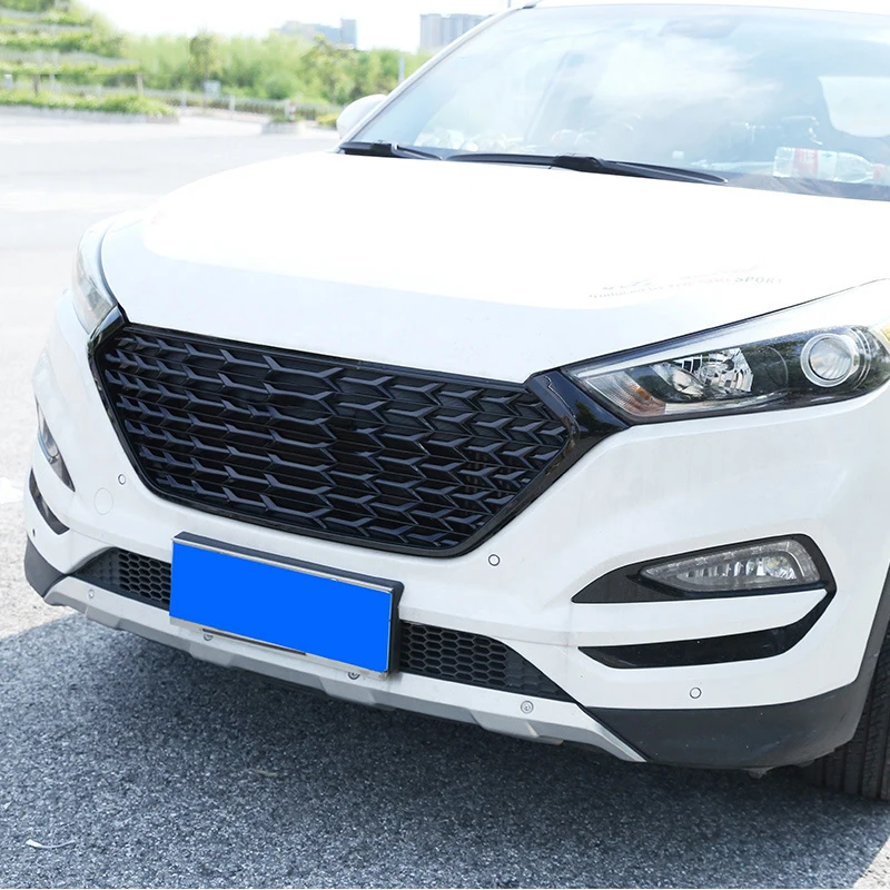 Lsrtw2017 Abs автомобиля Передняя решетка чистая средняя сетка для hyundai Tucson