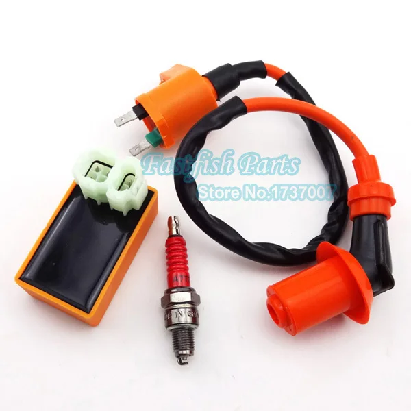 Гоночная катушка зажигания и 6-контактная Свеча AC CDI A7TC для китайского GY6 50 куб. См