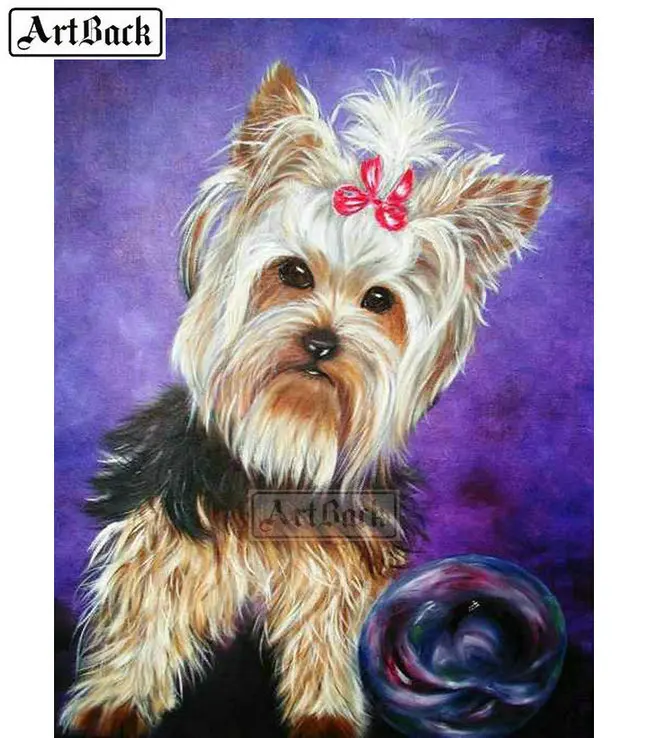 

Full square drill diamond painting dog cute pet diamond embroidery rhinestone mosaic artwork home decoration painting