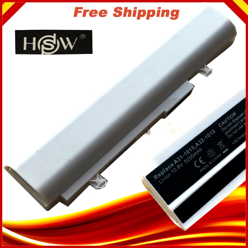 Белый Аккумулятор для ноутбука Asus Eee PC 1215 1215b 1215N 1015b 1015 1015bx 1015p x A31 015 A32 AL31