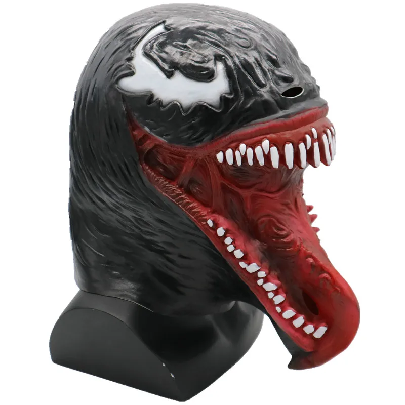 Фильм Venom "Человек-паук" костюмная Маска Косплей Опора страшные, пугающие супергероя venom Маска Косплей Хэллоуин маска для взрослых для детей, мужчин и женщин