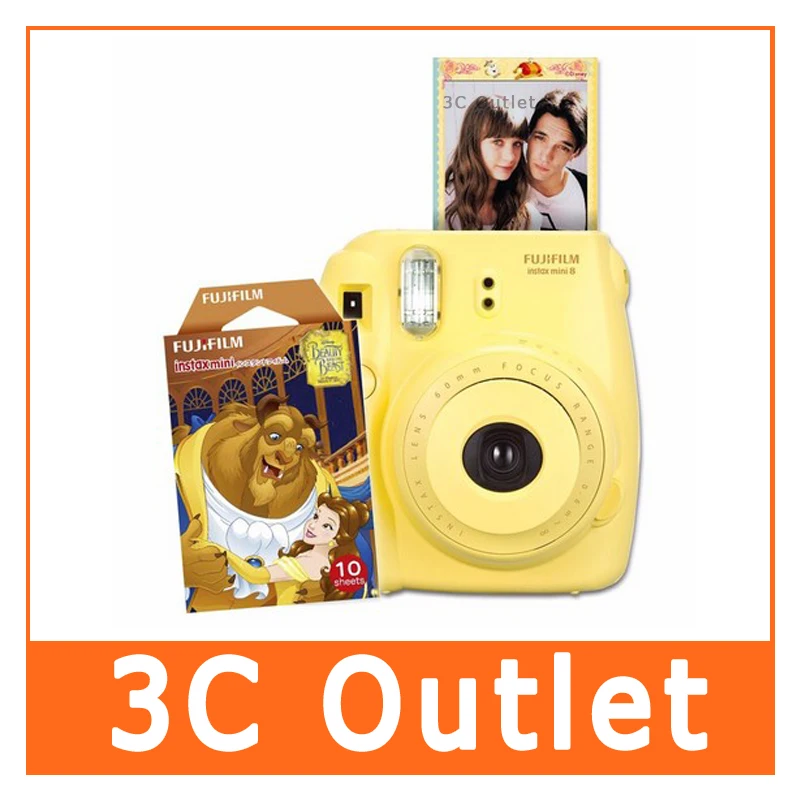 Fujifilm Instax Mini 8 Фильм Красавица и Чудовище 10 листов для мини 70 90 25 50 s Мгновенный фото
