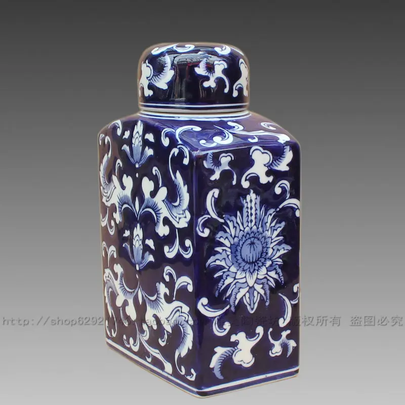 Jingdezhen Blue ceramic export foreign trade the original list and white storage tank POTS modern fashion vase | Дом и сад