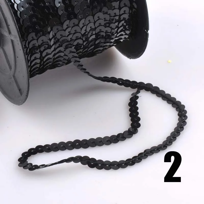 10 ярдов/партия 6 мм свободный диаметр круглые плоские стандартные для рукоделия