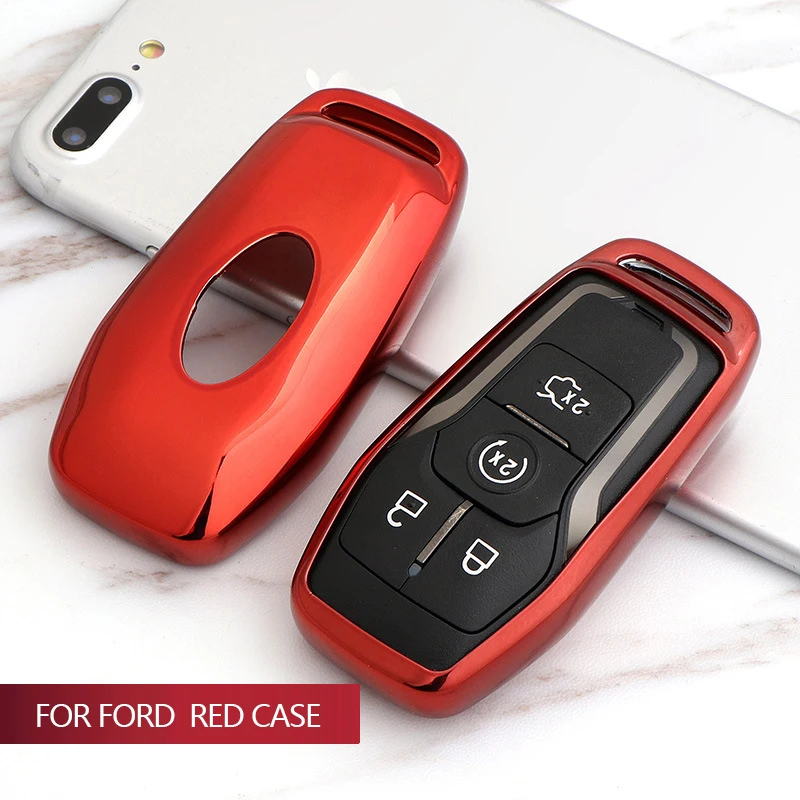 For Ford 2015 2016 Explorer Taurus Mondeo FUSION Mustang F-150 F-450 F-550 LINCOLN MKX MK2 MKC TPU Smart Car Key Case Cover | Автомобили и