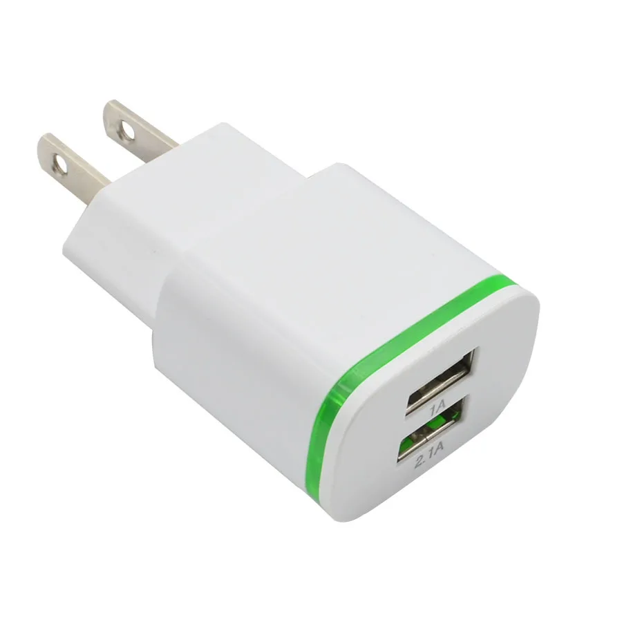 Зарядное устройство USB с 2 USB-портами со светодиодной подсветкой 5 В А | Мобильные