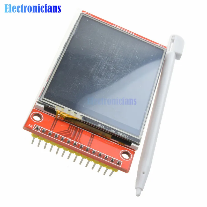 With touch LCD 2," 2,4 дюймов 240x320 SPI TFT lcd Сенсорная панель модуль последовательного порта ILI9341 3,3 V 5V PCB адаптер ЖК-дисплей для Arduino Micro SD - Цвет: With touch LCD
