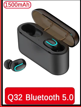 T10 TWS Bluetooth наушники гарнитура настоящая Беспроводная зарядка Bluetooth V5.0 пояс Зарядка сокровище наушники настоящие беспроводные наушники