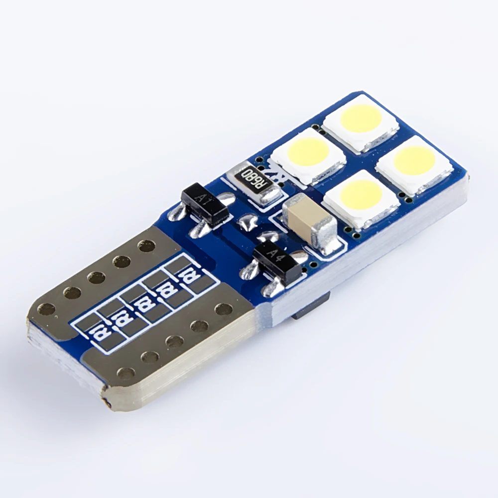 Flytop T10 светодиодный светильник 3030SMD CANBUS 194 12V 8W без ошибок автомобильный супер