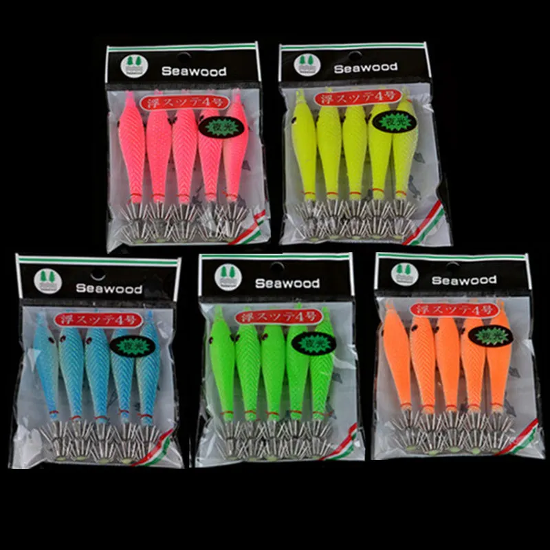 Новинка 25 шт. приманка для креветок рыбалки кальмаров ночная рассвет рыболовные