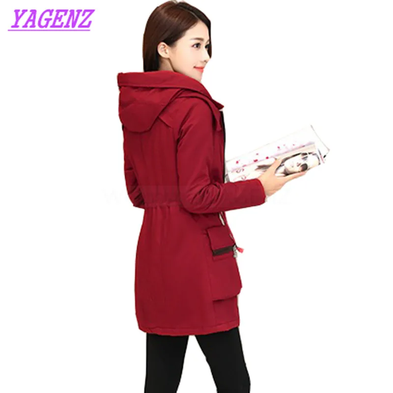Женская зимняя длинная куртка с капюшоном B320|cotton jacket|cotton down jacketjacket women slim |