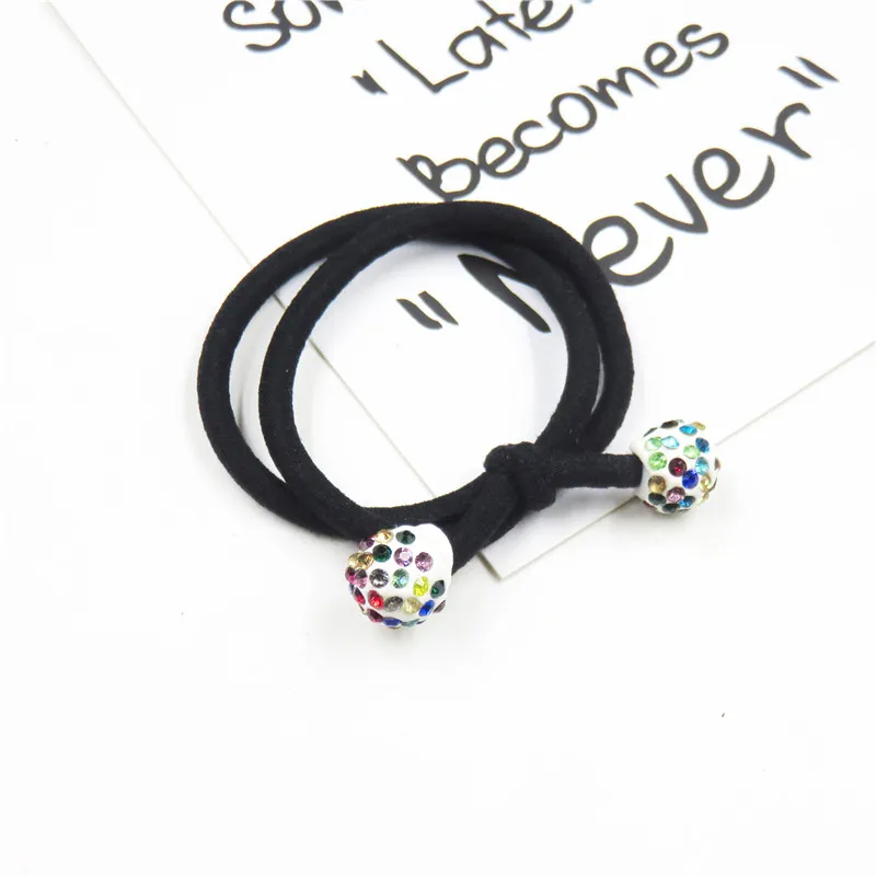 1PCS Novelty Shambala Ball Elastic Hair Bands For Girls Bohemian Headband Scrunchy Korean Fashion Kid Accessories Women |