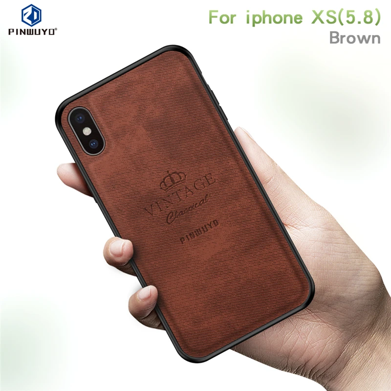 Для apple iPhone XS чехол Винтажный из кожи ПУ и ПК Жесткий Чехол для X XR Max защитный