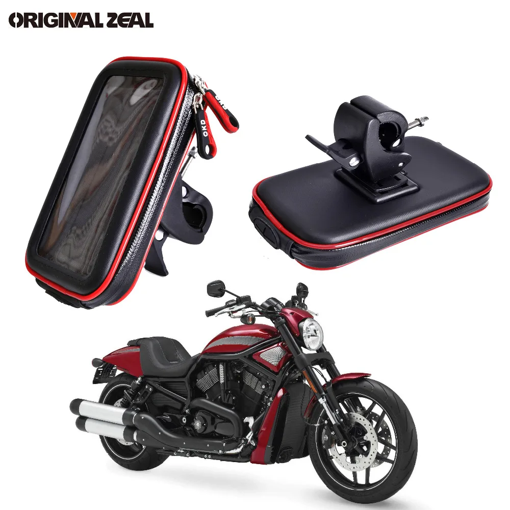 

Water Resistant Bag Motorcycle Phone Holder Stand Clip Mount Support for iPhone 8 7Plus 6 X S9 S8 plus soporte movil moto