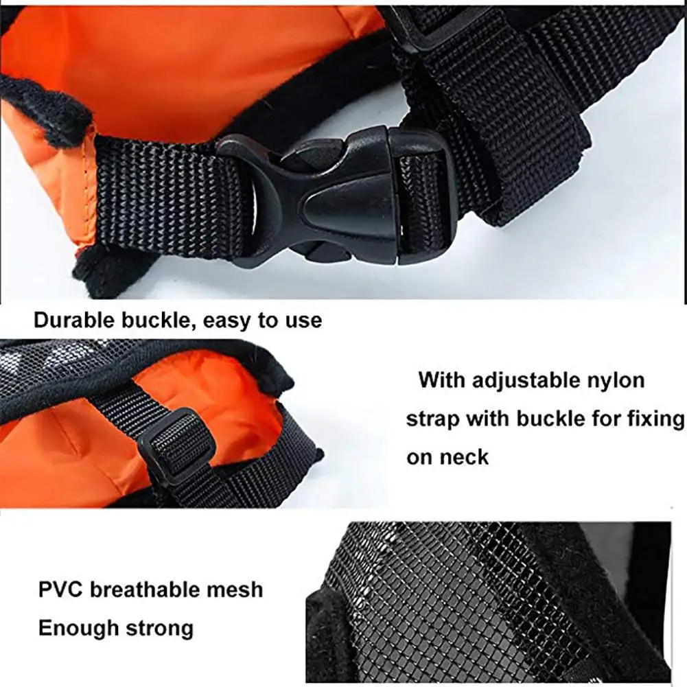 TPFOCUS оранжевая сетка с коротким вырезом для собак корзина рта Защита от укусов