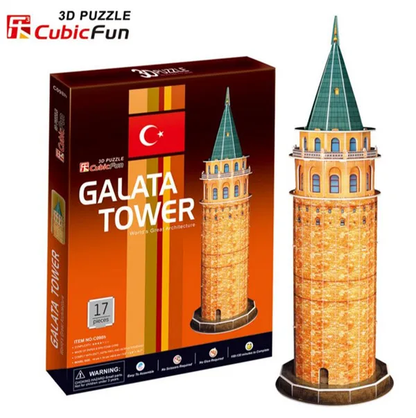 Турецкая стамбольская Башня Галата из Христа 3D модель пазла | Игрушки и хобби