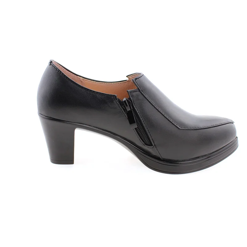 Женские туфли из натуральной кожи с заклепками острым носком|pumps pointed toe|pointed toehigh
