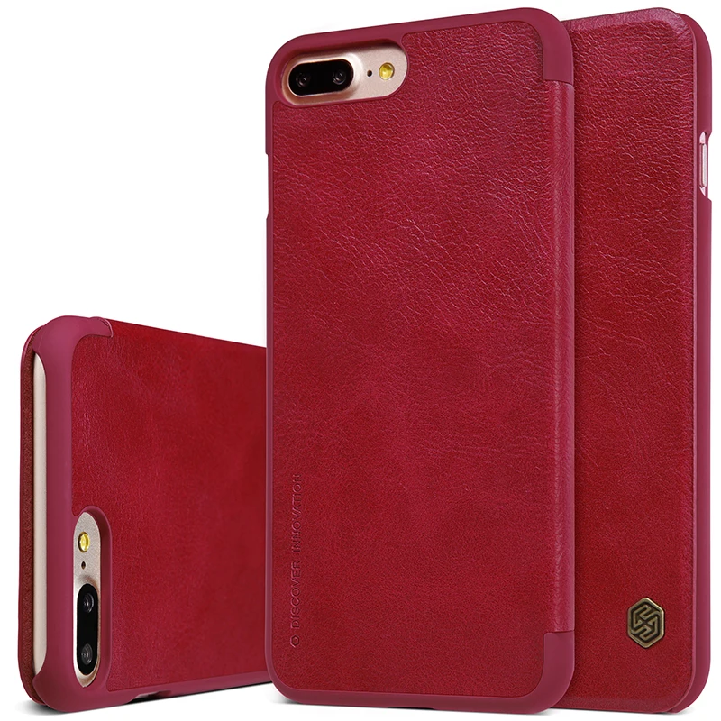 Флип Смарт кожаный чехол для Apple IPHONE7 IPHONE8 Iphone 7 8 plus 7 PLUS 8 PLUS NILLKIN Модный чехол с спальными чехлами для телефонов