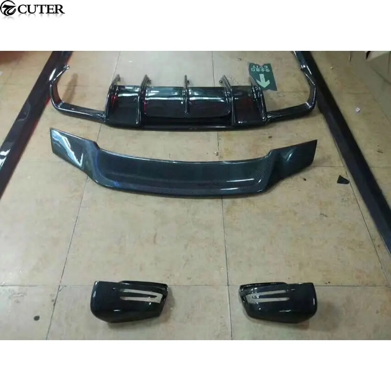 W218 CLS углеродное волокно передний бампер губа задний диффузор боковая юбка