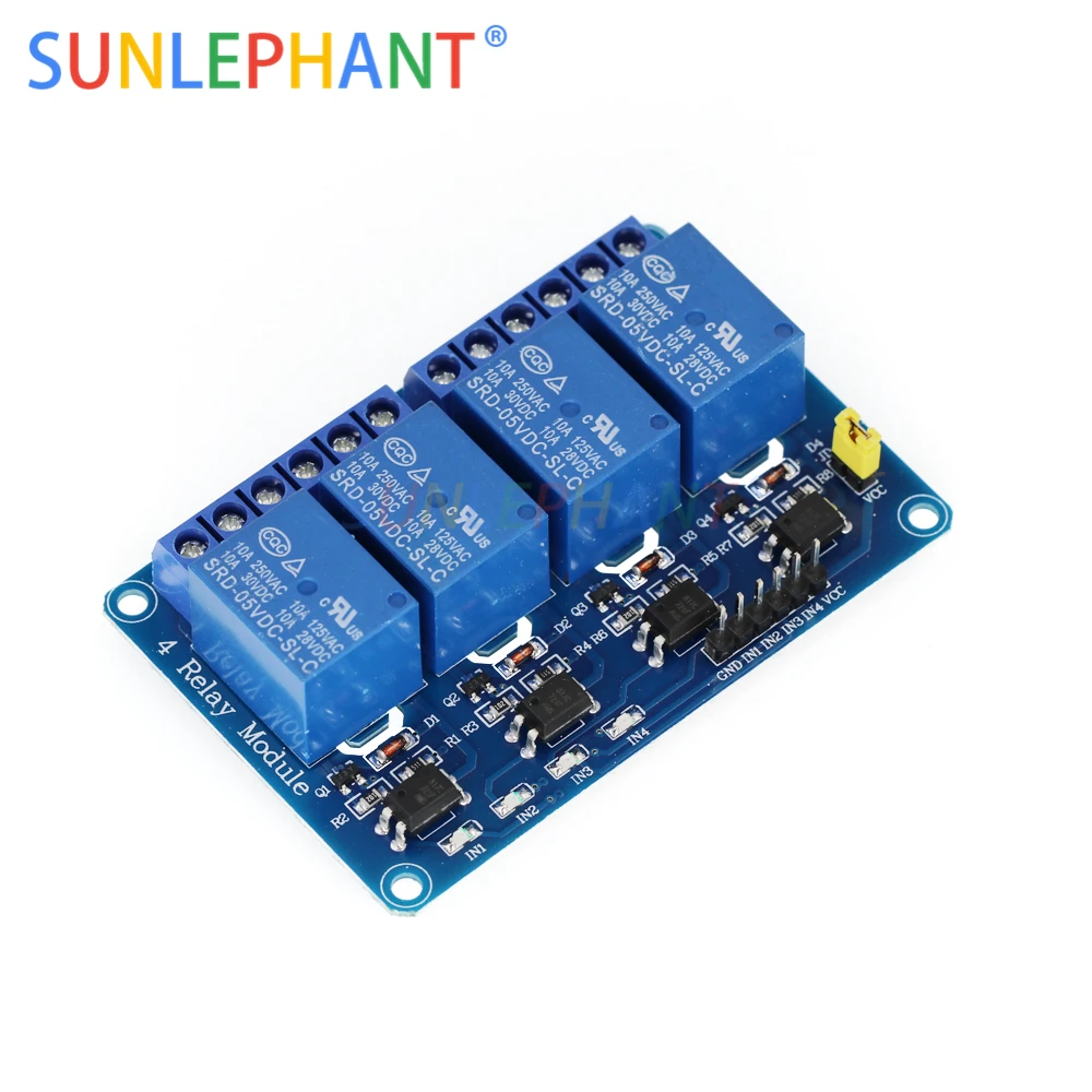 5 в 12 В 24 4 Канальный Релейный модуль щит для Arduno ARM PIC AVR DSP Electronic Модуль road