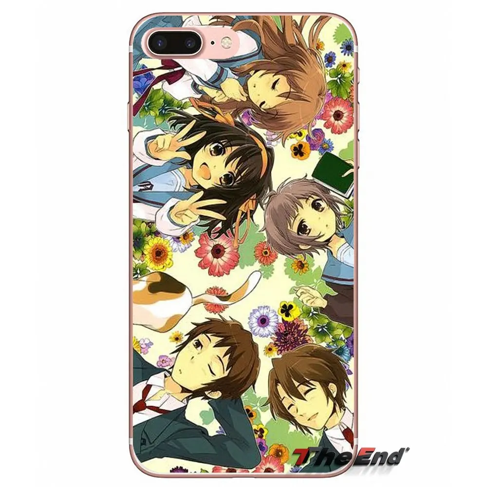 Suzumiya haruhi no yuuutsu аниме мягкий чехол для iPhone X 4 4S 5 5S 5C SE 6 6S 7 8 Plus Samsung Galaxy J1 J3 J5 J7 A3 A5 2016