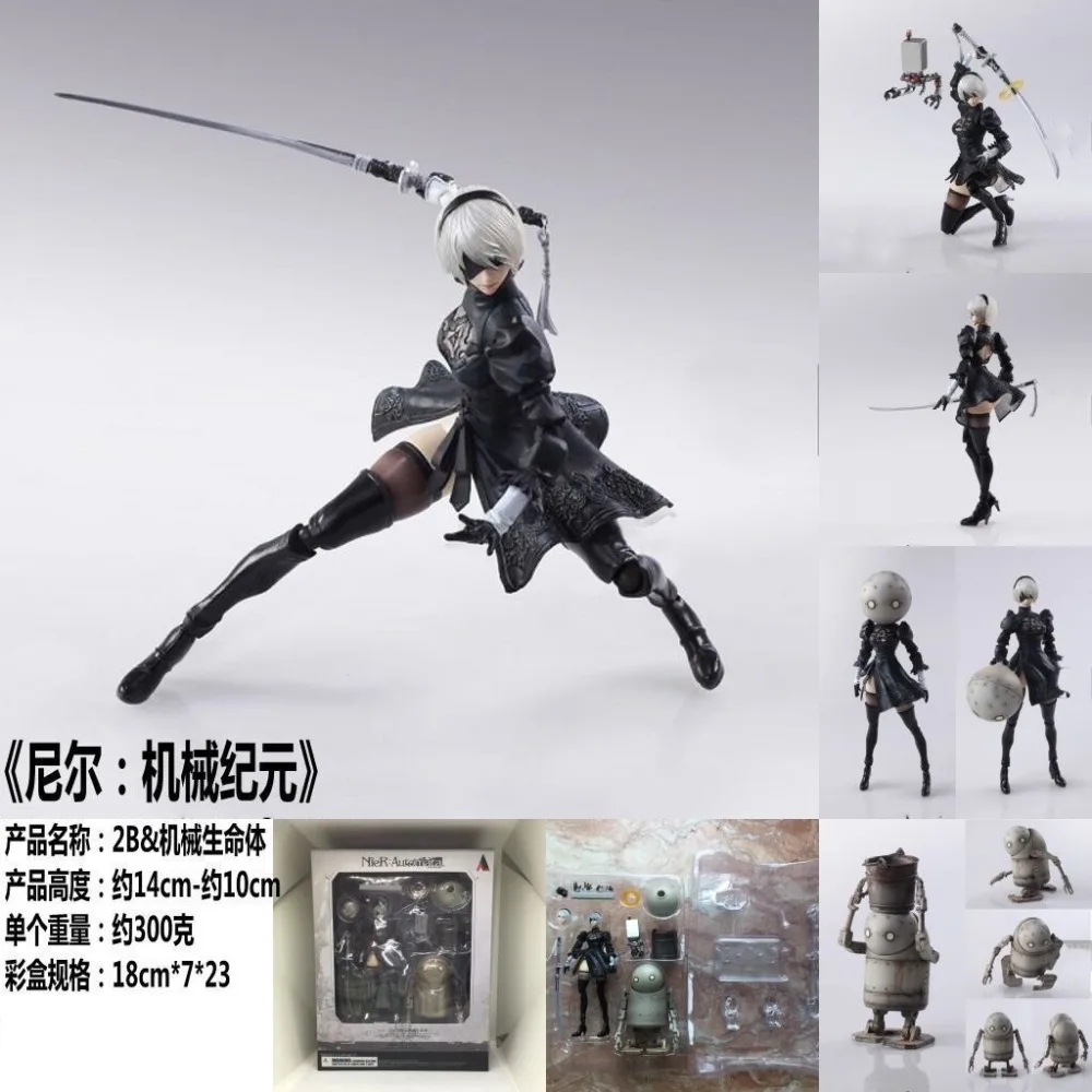 

Кукла из ПВХ, 14 см, из мультфильма «Fate G NieR Automata 2B Fighting Action»
