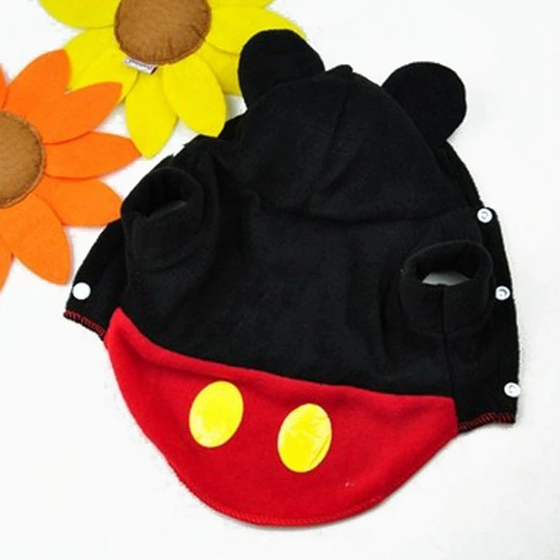 Зимний милый Micky Mouse костюм одежда домашних животных комбинезон для питомцев вещи