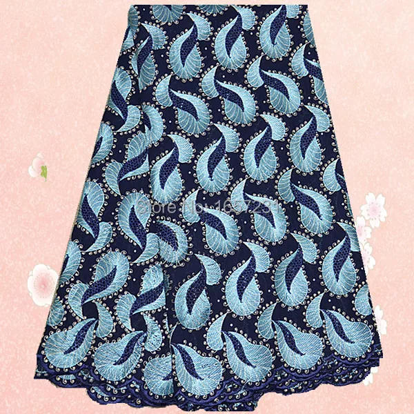 (5yards/lot) PC35-2 Nice style 100% cotton African lace fabric good quality Swiss voile for wedding dress! | Дом и сад