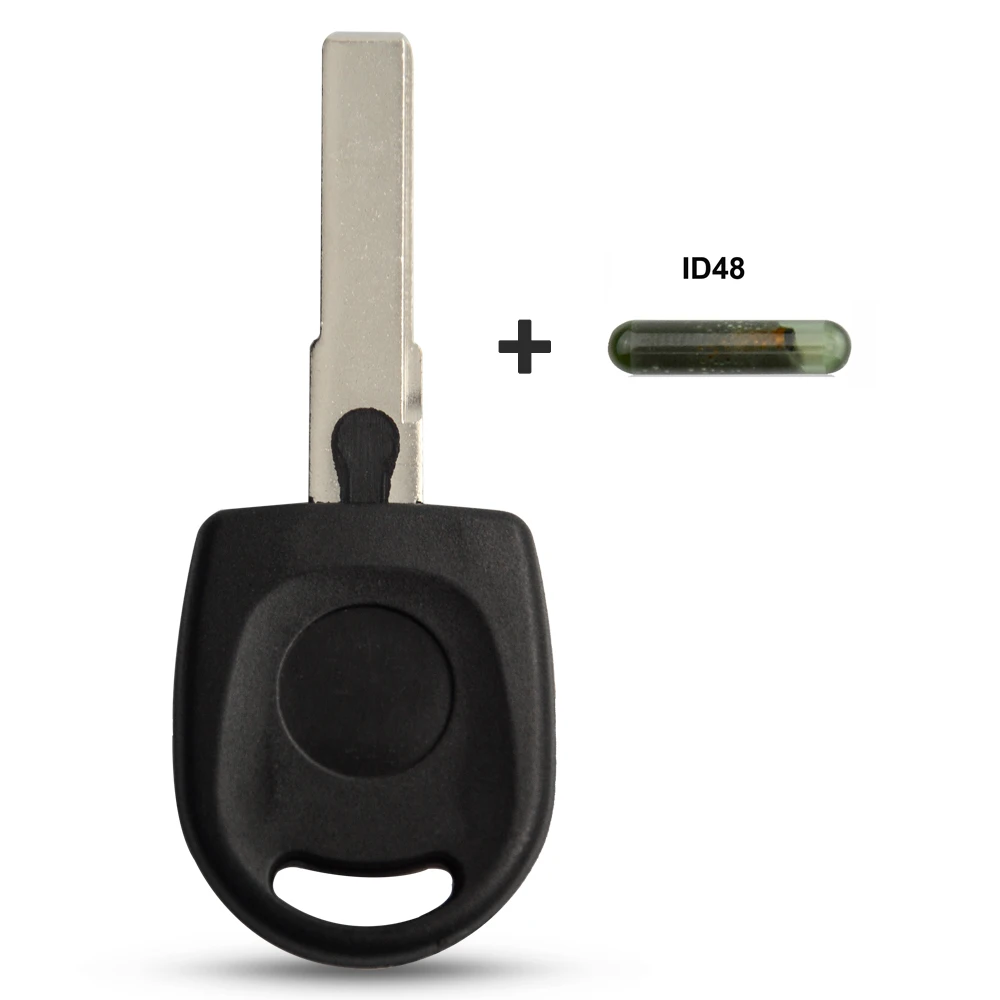Чип OkeyTech ID48 с транспондерным ключом без выреза пустой для Volkswagen Polo Golf SEAT Ibiza Leon SKODA