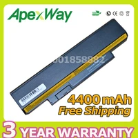 apexway 4400mah 11 1v laptop battery for lenovo e120 e125 e320 e325 asm 0a36290 0a36292 42t4948 fru 42t4947 6 cells