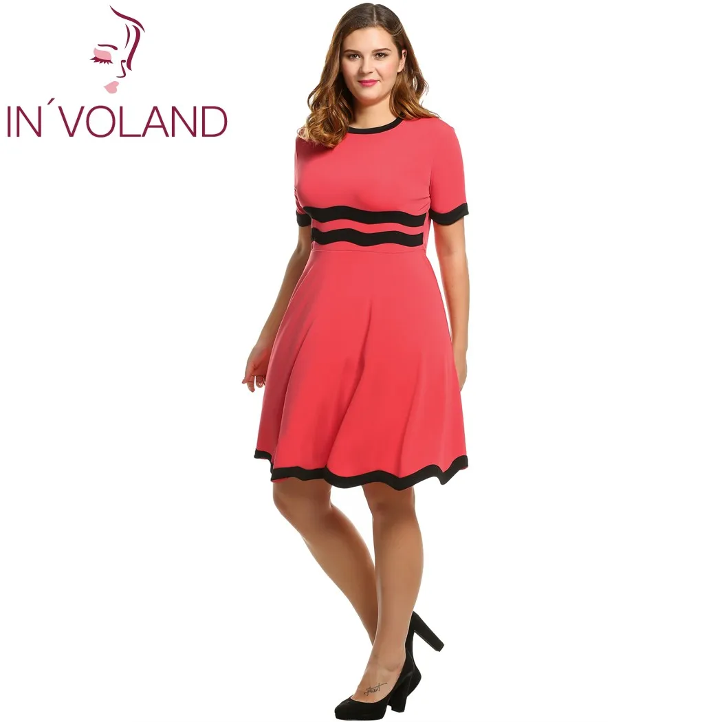 Женское Повседневное платье IN'VOLAND вечерние лоскутные платья пуловеры больших