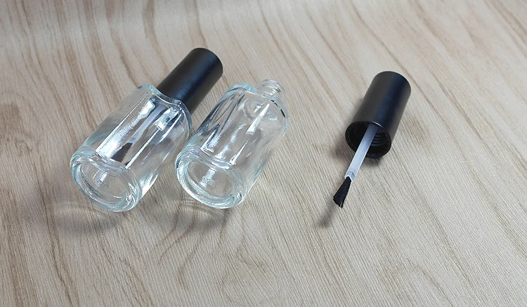 

DHL Free 100pcs x 12ml/cc empty polish nail bottle with brush glass bottles cosmetic packing with wholesale