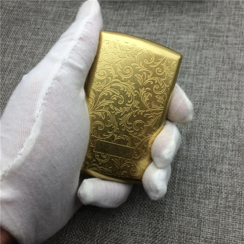 Модный стиль мужской карманный 12 сигарет Чехол коробки из чистой меди