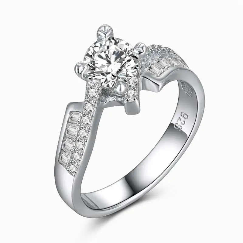 Style 4 Jiayiqi модные 925 пробы серебряные кольца для женщин ювелирные украшения Шарм Сердце Алфавит CZ Кристалл кольцо Свадьба День святого Валентина подарки - Цвет основного камня: Style 4