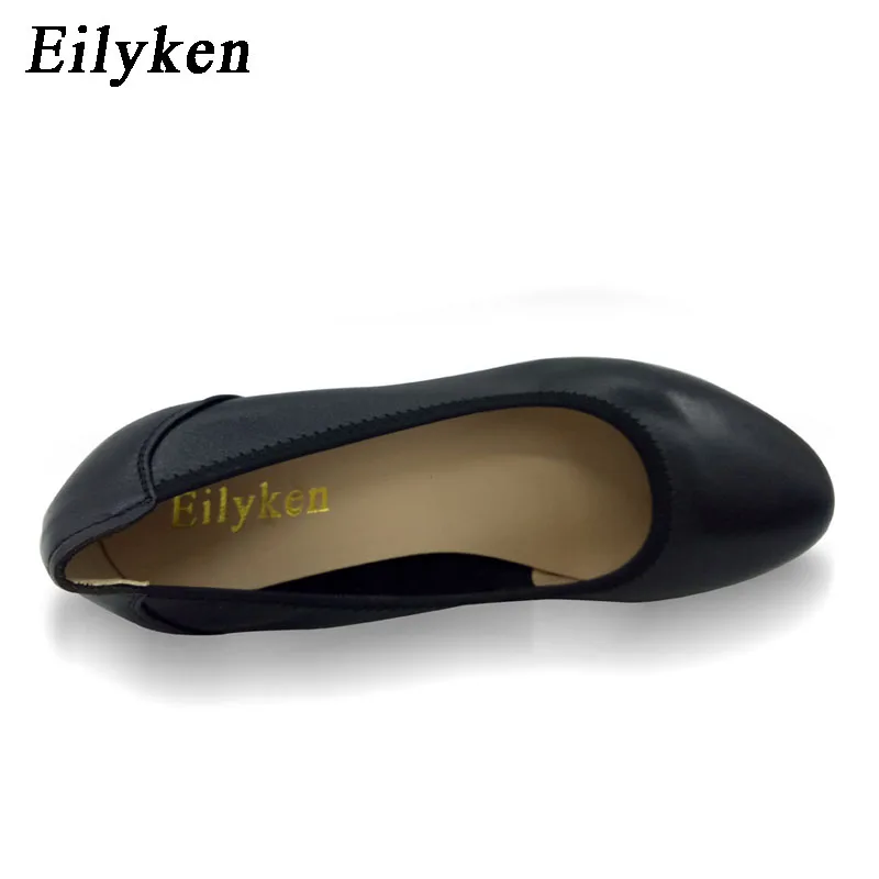 Женские очень мягкие и гибкие туфли-лодочки Eilyken офисные на среднем каблуке