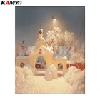 5D алмазная живопись с пейзажем сделай сам, вышивка крестиком, полная выкладка, мозаика из круглых страз, домашний декор DD