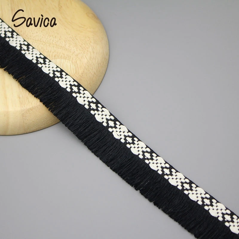 Savica 1y/3y 3cm Tassel Lace Ribbons Trim Fringe Fabric Ethnic Style Apparel Sewing Crafts DIY Decor Materials Accessories LX259 | Дом и сад