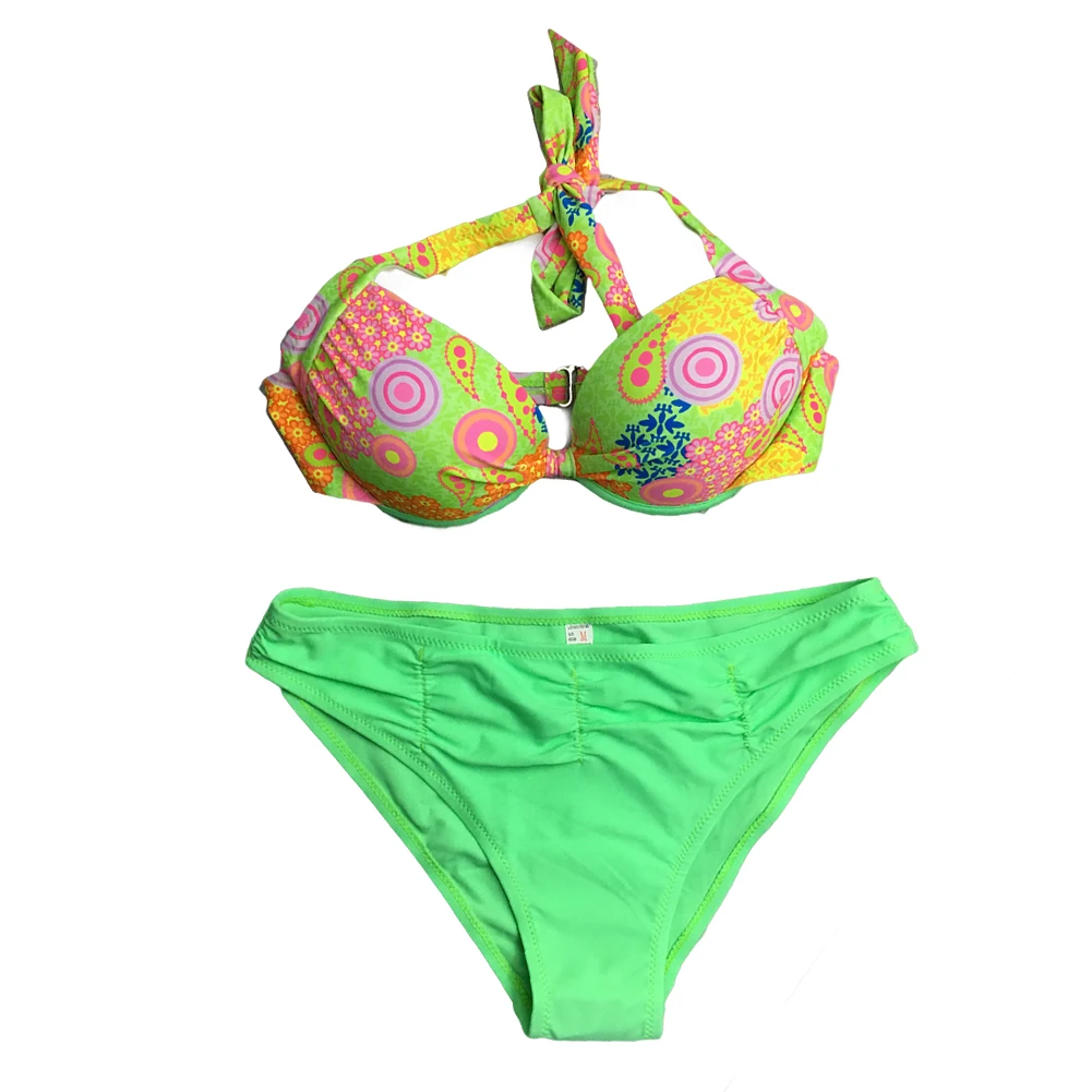 Новое поступление женский сексуальный с низкой талией пуш ап бикини Набор