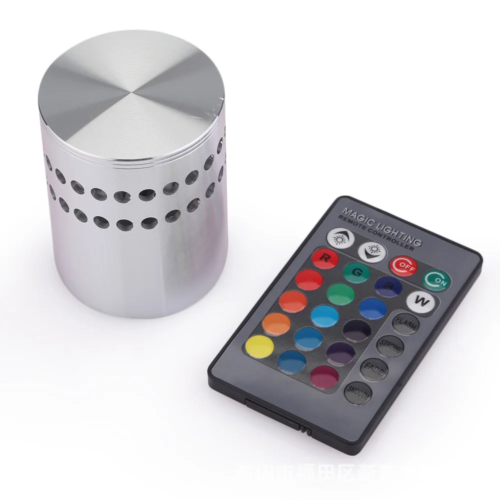 Настенная Светодиодная лампа RGB 3 Вт с пультом ДУ|bulb with remote control|bulb remotebulb led |