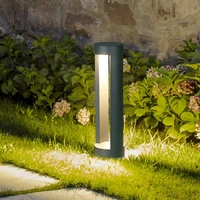 thrisdar 10w outdoor garden led lawn light aluminum post lawn lamps landscape garden courtyard villa pathway column light