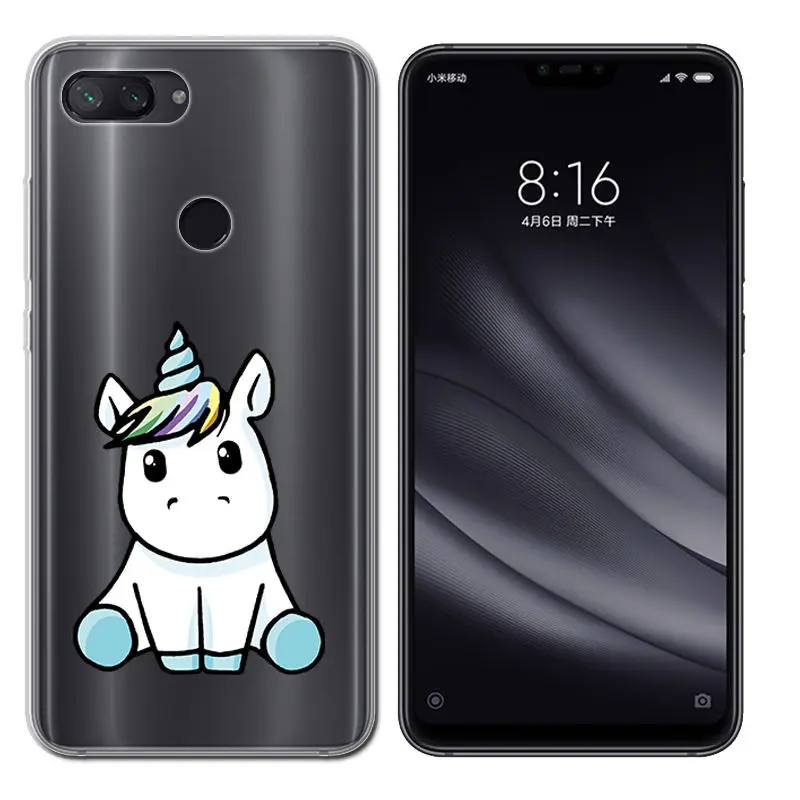 Cute Animal Fundas for Xiaomi Mi8 lite Silocone Case Mi 8 A2 Lite Soft TPU Redmi 4X 6A Note5 Note6 Pro |