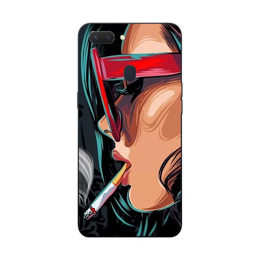 Чехол для OPPO Realme 2 мягкий силиконовый чехол из ТПУ с цветочным узором и рисунком R