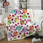 BeddingOutlet одеяло для кровати из микрофибры с рисунком совы, детское одеяло, домашний текстиль с красочным принтом для девочек
