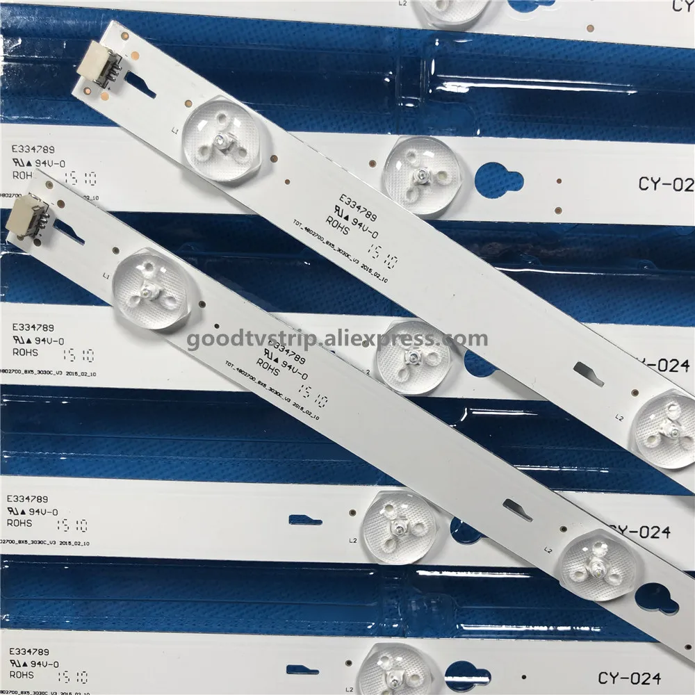 1 комплект = 8 штук для TCL B48A558U D48A810 полосы TOT 48D2700 8X5 3030C V3 YHA 4C LB4805 YHEX2