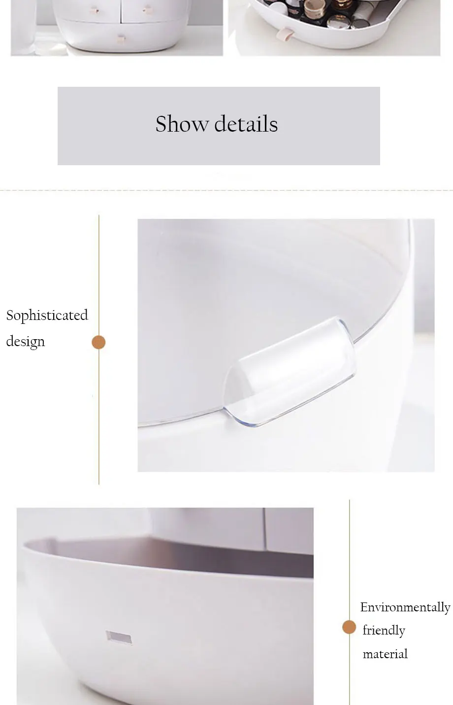 Горячая Распродажа, многофункциональная пластиковая коробка для макияжа, шкатулка для украшений, органайзер для хранения косметики с выдвижным ящиком, органайзер для мелочей