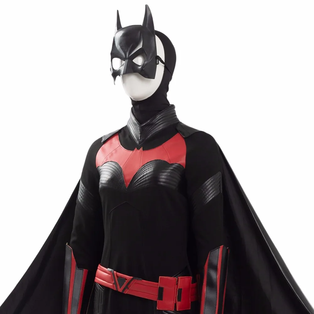 Бэтмен БЭТМЕН Косплей Костюм Kate Kane накидка косплей полный набор женщин супергерой Хэллоуин Карнавальный Костюм