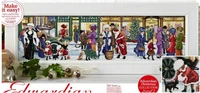 free shipping top quality popular counted cross stitch kit christmas street shop snow winter edwardian christmas collection