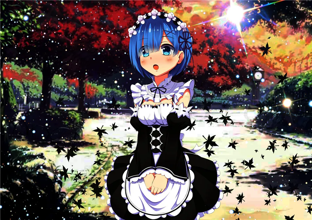 Постеры RE ZERO Мультяшные настенные наклейки бумага с белым покрытием принты